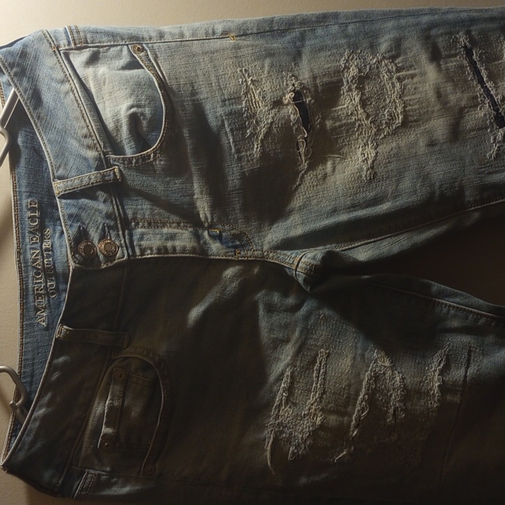 Artist Flare American Eagle Jeans Ripped Size 18 Long